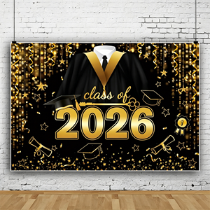 <span class=keywords><strong>5x7</strong></span> FT 2026 Abschlussfeier-Dekorationen, Abschlussklasse 2026, Glückwunsch-Banner zum Abschluss - Product Image 1