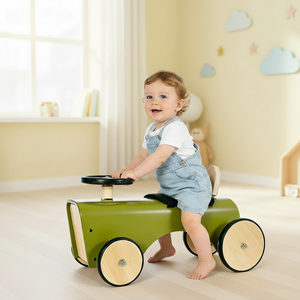Bicicletta in Legno per Bambini, Bici Senza Pedali per Bambini, Trattore Cavalcabile per Neonati - Product Image 1