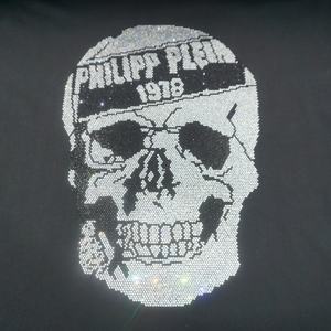 Elegante calavera hierro en diamantes de imitación diseño Transferencia de Calor cristal calavera motivo hierro para ropa de calle - Product Image 3