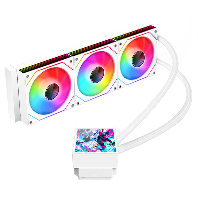 2026 New CPU Cooler Gaming Best Selling AIO With Screen LCD Display ARGB High Performance All-in-One Water Cooling Kit High