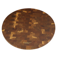 Maßgefertigtes Luxuriöses Elegantes Modernes Serviertablett aus Akazienholz, 15 Zoll Drehbare Lazy Susan für Zuhause, Küche, Party, Tisch, Speisen und Desserts