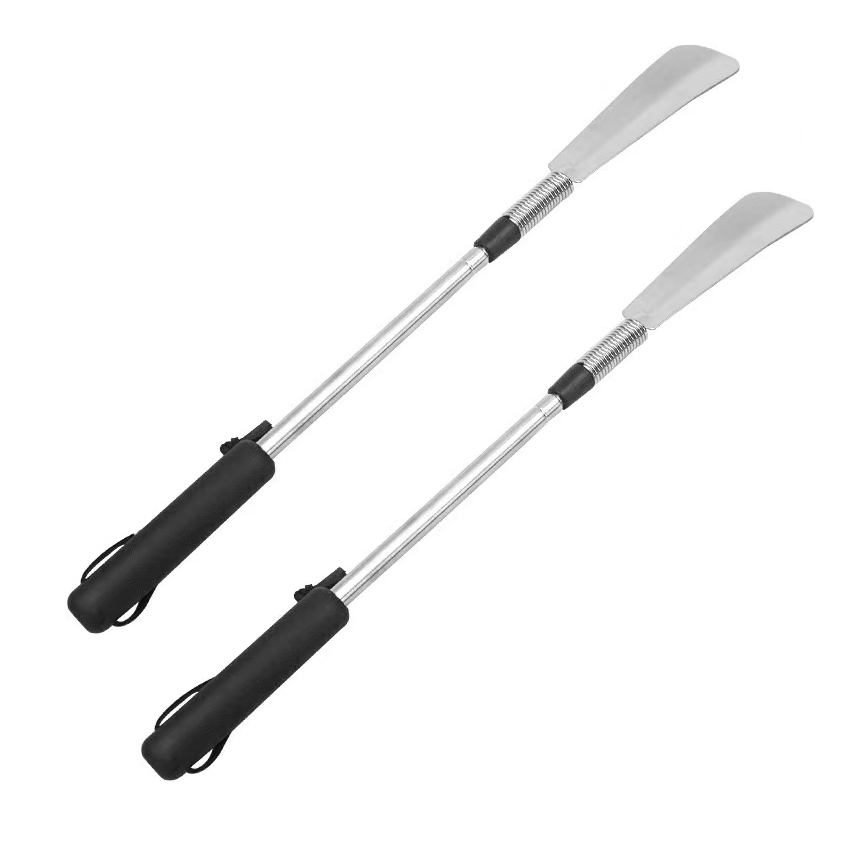 Регулируемые опора для обуви с длинной ручкой, телескопический опора для обуви, опора для обуви из нержавеющей стали для пожилых людей HA01528