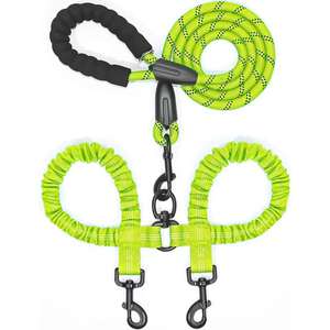 Correa táctica para perros, <span class=keywords><strong>collar</strong></span> y cinturón táctico para perros, arnés de seguridad para tirar del perro, correa doble para perros - Product Image 2