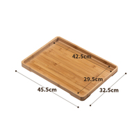 Organisateur de station de café plateau de service personnalisé restaurant plateau de service alimentaire plateau de bar en bois de bambou échantillons gratuits
