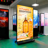 Écran interactif intelligent sur pied Android Asi 43-98 pouces, écran LCD d'affichage publicitaire intérieur