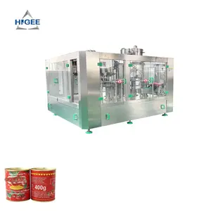 Canned mackerel in tomato sauce filling seaming machine chili sauce bottle bottling machine line