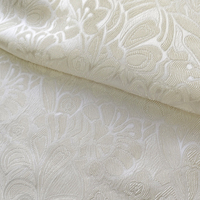 Tissu Jacquard Extensible Bio en Soie et Rayonne 25mm, Motif Uni, Résistant aux Taches, Poids Moyen, Idéal pour Robes et Costumes