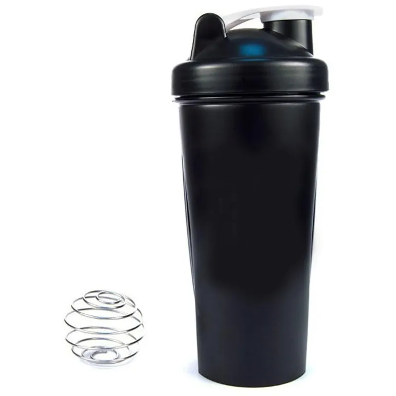 Amazons Hot Selling Gym Fitness Kunststoff Protein Shaker Wasser flasche mit Metall mischer