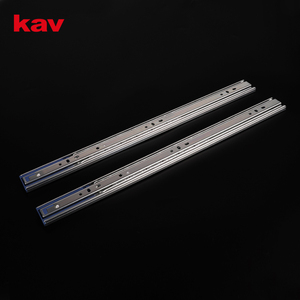 モダンな35mmフルエクステンションソフトクローズボールベアリング引き出しスライド、プレミアム家具金物トラックレール（コンパクト引き出しシステム用） - Product Image 1