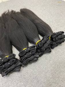 Paquete de cabello intacto con cutícula virgen vendedores extensión de cabello humano crudo de trama dibujada doble estilo natural precio negociable - Product Image 4