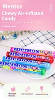 Gomitas de Sándwich con Sabor a Fruta Dulce Más Vendidas para Fiestas de Halloween, Mentoss 37g, Dulces en Barra con Gas, Bocadillos Asiáticos