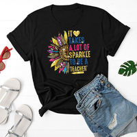 Impression DTF en gros « Il faut beaucoup de brillance pour être enseignant » pour vêtements