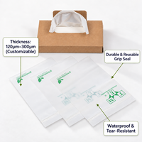 Sacs refermables compostables de luxe personnalisés pour l'électronique, emballages pour étuis de téléphone portable, sacs en plastique transparent biodégradables refermables