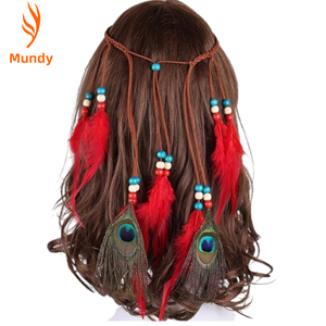 Diadema de Plumas Ecológica para Desfiles Culturales, Ferias Renacentistas, Retiros de Yoga, Fotografía de Boudoir, Recitales de Danza y Desfiles de Festivales - Product Image 4