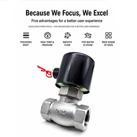 Vanne électrique à fluide thermique, électrovanne à vapeur haute température ZQDF-16P DN25 PN1.6Mpa DC24V pour contrôle automatique