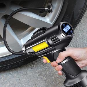 <span class=keywords><strong>Compresor</strong></span> de Aire Portátil para Auto de un Solo Cilindro, Inflador de Neumáticos de 12v con Carga <span class=keywords><strong>USB</strong></span> para Auto y Bicicleta - Product Image 3