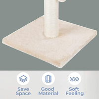 Fournisseurs personnalisé moderne crème du sol au plafond mât à gratter pour chat tour jouets chat grimpant arbre avec 4 boules suspendues pour l'allemagne