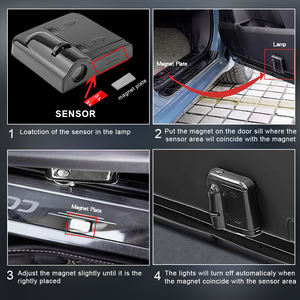 Jhs - Luces de Bienvenida LED Personalizadas con Logotipo para Puertas de Coche, Emblema con Símbolo Automotriz, Luces de Escalón, Modelo 0221, 12 V, 3 W, para Puertas de Coche - Product Image 5