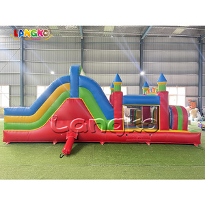 Équipement de jeux d'extérieur à prix réduit : Combo château gonflable avec toboggan, château gonflable pour enfants, parcours d'obstacles gonflables - Product Image 3