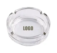 משלוח מדגם זול סיטונאי אישית לוגו מותאם אישית זכוכית מאפרה