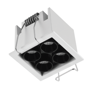 Fissata/inclinabile concava/convessa ottica 2x2 4 testa 8W da incasso con luci a Led quadrate - Product Image 3