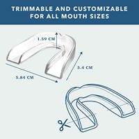 Protector Bucal Anti-Rechinamiento para la Mordida de los Dientes Durante la Noche, Protectores Bucales para el Bruxismo al Dormir, Protector Bucal para Rechinamiento Dental