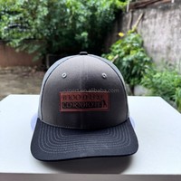 Gorra de gamuza lisa para bordado personalizado, gorra bordada Richardson, gorra trucker de malla Richardson 112 con cuerda