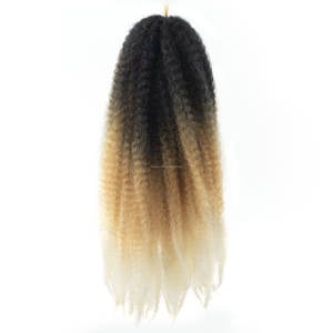 ANNA 14-24 "100g #1B/27/613 Precio de fábrica al por mayor Marley <span class=keywords><strong>Trenzas</strong></span> <span class=keywords><strong>Afro</strong></span> Kinky Curly Twiding Hair Crochet Twist <span class=keywords><strong>para</strong></span> <span class=keywords><strong>niñas</strong></span> - Product Image 1