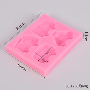 Offre Spéciale Délicate <span class=keywords><strong>Mini</strong></span> Voitures Forme <span class=keywords><strong>Moule</strong></span> Gâteau Décoration Outils De Cuisson Fondant Silicone <span class=keywords><strong>Moule</strong></span> - Product Image 6