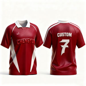 Traje de equipo de fútbol para adultos personalizado, transpirable, de secado rápido, diseño de camiseta de fútbol, versión de jugador de camiseta de fútbol personalizada - Product Image 1