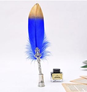 Vente en gros <span class=keywords><strong>d</strong></span>'encre vintage dip set <span class=keywords><strong>plume</strong></span> <span class=keywords><strong>calligraphie</strong></span> <span class=keywords><strong>plume</strong></span> stylo <span class=keywords><strong>plume</strong></span> pour écrire Signature cadeau mariage nuptiale douche fête approvisionnement - Product Image 1