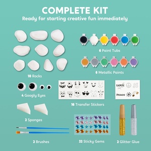 DIY Rock Painting <strong>Kit</strong> for Kids Indoor Activity <strong>Easter</strong> <strong>Craft</strong> <strong>Kits</strong> Art Set for Boys Girls Nature Exploration Toys - Product Image 3