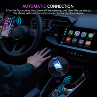 Adaptateur CarPlay sans fil Fuallwin, dongle, commande vocale, GPS, Siri, cartes en ligne, Wi-Fi double bande, compatibilité universelle, prise USB/Type-C
