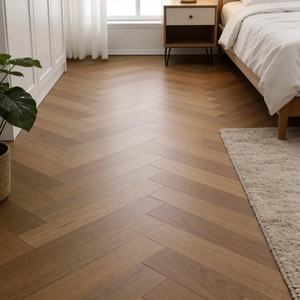 Suelo de Madera Contrachapada de Nogal Negro de Tres Capas, Pintado a Mano, Grado ABC, con Sistema T&G de 18 mm, Diseño en Espiga, para Sala de Estar, AS2047 - Product Image 2