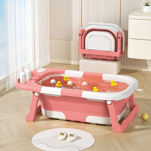 SUNNUO nuova vasca da bagno per bambini pieghevole materiale PP vasca da bagno per neonati da <span class=keywords><strong>neonato</strong></span> a bambino 0-36 mesi vasca da viaggio portatile - Product Image 4