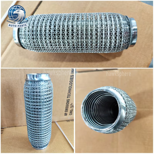 Pipa Fleksibel Knalpot Universal Dengan Anyaman Ganda/interlock/nipple/anyaman jala/flensa - Product Image 5