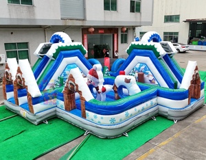 Vente flash : équipement de terrain de jeux gonflable sur le thème de la neige pour les centres de jeux intérieurs commerciaux, fabricant - Product Image 6