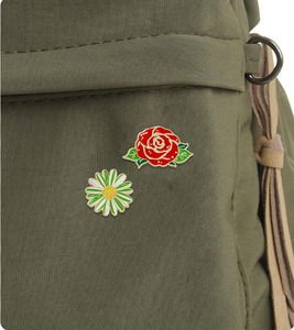 Spilla artigianale in lega personalizzata in metallo con spilla creativa rosa giglio margherita fiore serie a goccia d'olio spilla spinosa per cavallo distintivo - Product Image 6