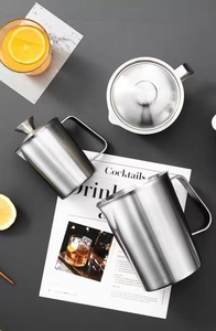 Thép không gỉ sữa bọt <span class=keywords><strong>Pitcher</strong></span> cho cà phê latte-baking công cụ Frother <span class=keywords><strong>cup</strong></span> - Product Image 6