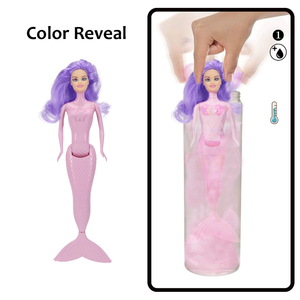 Muñeca de Moda de Plástico que Cambia de Color, Juguete DIY de 11.5 Pulgadas con Revelación de Color Sorpresa - Product Image 3