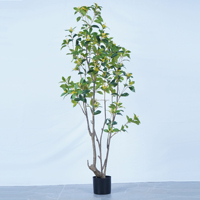 Grand Arbre Artificiel d'Osmanthus de Luxe en Pot, Faux Olivier Sucré, Décoration de Centre Commercial, Intérieur/Extérieur, Décoration de Sol, Vert, pour Salon