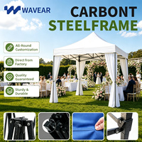 Tente pliante personnalisée avec logo 3x3, tissu Oxford 600D imperméable, triple couche, pour les événements sportifs et les grandes manifestations, toutes saisons