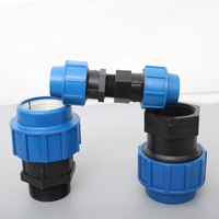 Raccord rapide en PE pour tuyau d'eau, coude réducteur 90 degrés 25-20/32-25mm, joint rapide PE