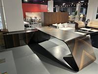Bureau de direction de luxe commercial, table de travail pliable de haute qualité pour manager/PDG, design moderne