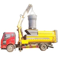 Nouveau design de camion à ordures compacteur FAW 12m3 avec seau de levage de grue