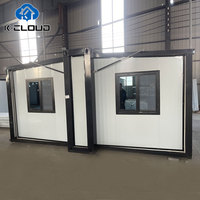 Insonorisé 20Ft 40Ft Mini Maison Mobile Préfabriquée 2 3 4 5 Chambre à coucher Maison de Conteneur Extensible Pliable Villa de Luxe Préfabriquée