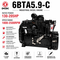 Prix usine Moteur diesel SCDC DCEC Série Cum 6B 6BT 6BTA5.9 6BTAA5.9 6BTA5.9-C 130-180 ch pour chargeuses de machines de construction