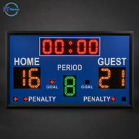 Affichage de tableau de scores LED personnalisé avec horloge minuteur, système de notation sportive pour terrain de basket-ball, terrain de football, arène