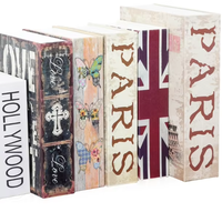 Boîte de rangement pour argent et bijoux en métal de haute qualité, dissimulée, pour la maison, disponible en 4 tailles différentes, coffre-fort en forme de livre