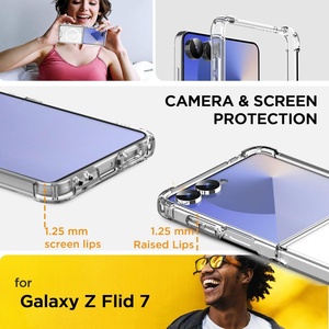 Étui magnétique transparent personnalisé pour Samsung Z Flip 8 7, <span class=keywords><strong>coque</strong></span> <span class=keywords><strong>de</strong></span> <span class=keywords><strong>téléphone</strong></span> personnalisée avec coins renforcés et protection antichoc - Product Image 2